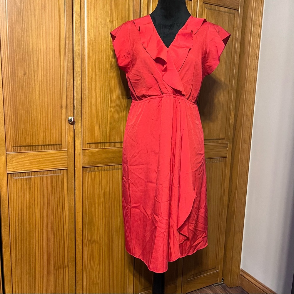 Motherhood Maternity Red Midi Dress